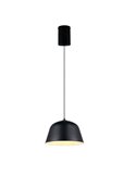 Lámpara colgante pantalla métalica TOVA bombilla excl. 1x E27 max. 15W IP20 Negro