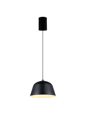 Lámpara colgante pantalla métalica TOVA bombilla excl. 1x E27 max. 15W IP20 Negro