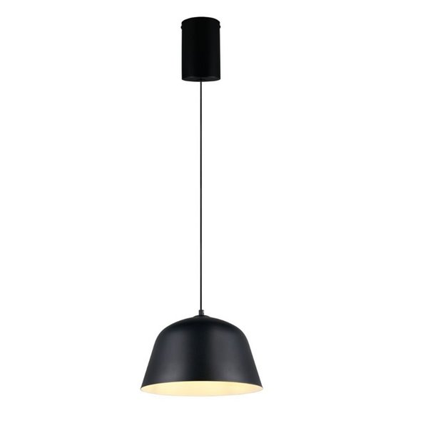 Lámpara colgante pantalla métalica TOVA bombilla excl. 1x E27 max. 15W IP20 Negro