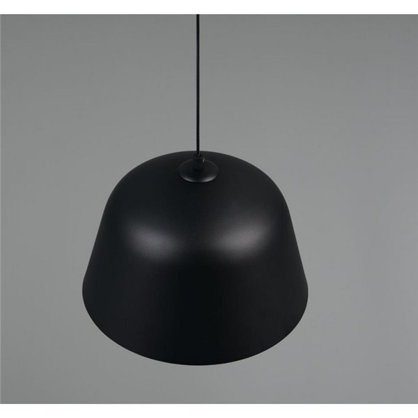 Lámpara colgante pantalla métalica TOVA bombilla excl. 1x E27 max. 15W IP20 Negro