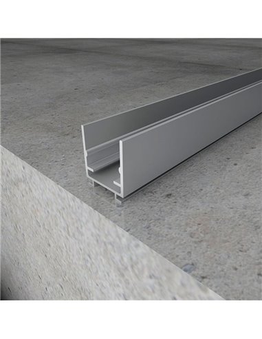 Profilé de surface en aluminium SHOW, 2 mètres, pour ruban LED