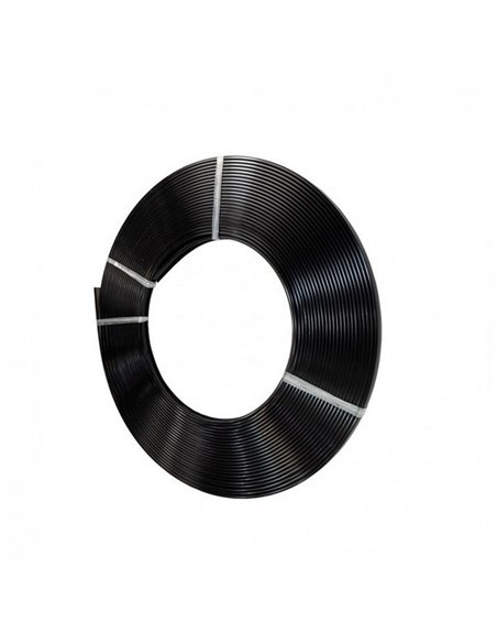 Rouleau diffuseur en polycarbonate noir pour profilé LED de 28 mm, 30 mètres