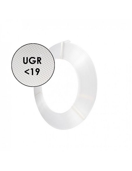 Difusor opal microprismático en rollo para perfil LED 12,5 mm, UGR 19, 30 metros
