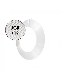 Difusor opal microprismático en rollo ancho para perfil LED 32 mm, 30 metros, UGR 19