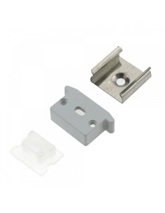 Perfil de aluminio SUBAQUA IP65 2 metros con difusor y tapas (incluye pletina) 2