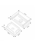 Pack 2 tapones y 2 grapas para perfil LM3778 (accesorio profesional)