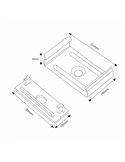 Pack 2 tapones y 2 grapas para perfil LM3775 (kit de montaje)