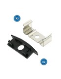 Lot de 2 bouchons et 2 clips pour profilé LM3732 (finition et fixation)