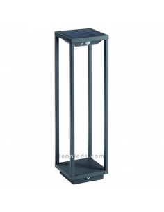 Balise Led Solaire Rectangulaire 2.2W Solei Anthracite 3000K par Dopo lighting | Éclairage LeonLeds