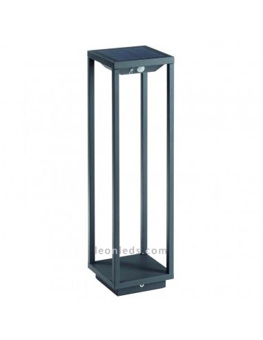 Balise Led Solaire Rectangulaire 2.2W Solei Anthracite 3000K par Dopo lighting | Éclairage LeonLeds