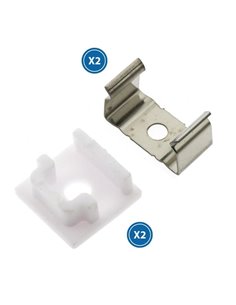 Lot de 2 bouchons et 2 clips pour profilé LM3709 (finition et fixation)
