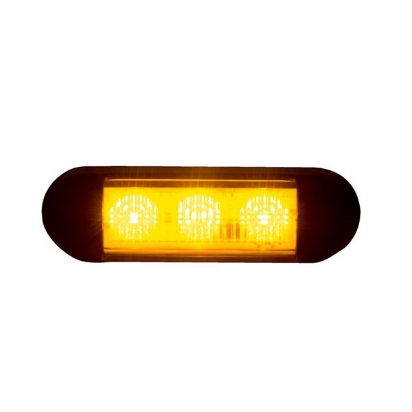 Luz de advertência LED LDO 2675, modo flash F, 12/24V XA1 R10 EMC âmbar