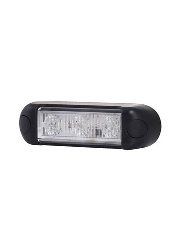 Luz de advertência LED LDO 2675, modo flash F, 12/24V XA1 R10 EMC âmbar