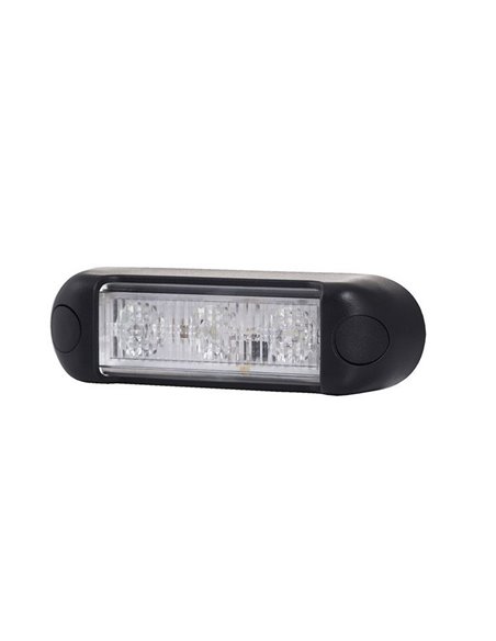 Luz de advertência LED LDO 2675, modo flash F, 12/24V XA1 R10 EMC âmbar