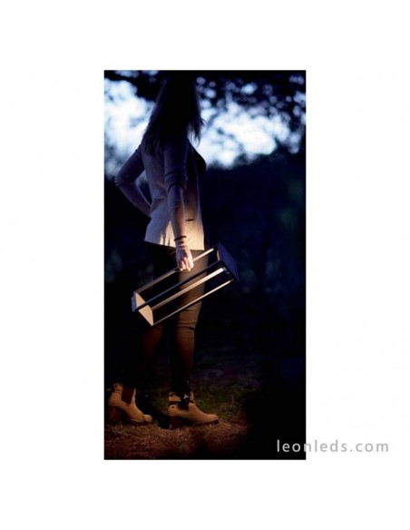 Balise Led Solaire Rectangulaire 2.2W Solei Anthracite 3000K par Dopo lighting | Éclairage LeonLeds