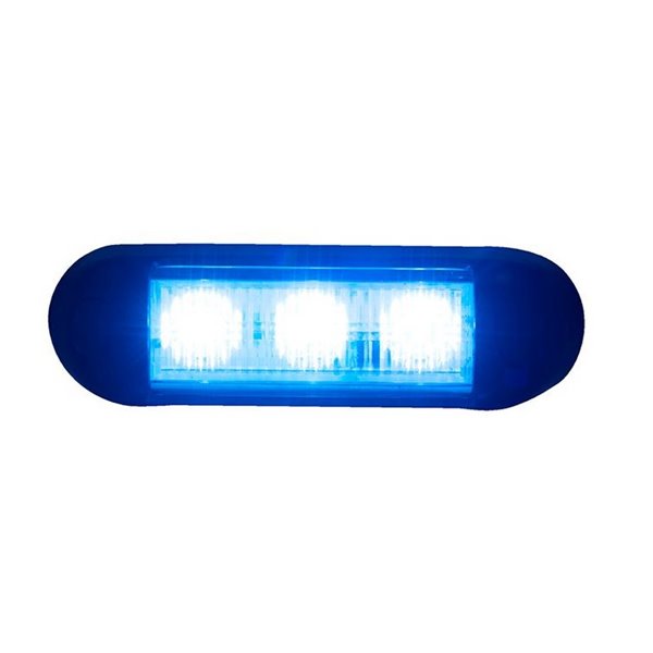 Luz de advertencia LED LDO 2676 modo F-flash 12/24V XB1 R10 EMC Azul