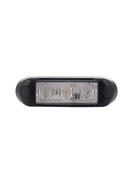 Voyant d'avertissement LED LDO 2676, mode clignotant F, 12/24 V, CEM XB1 R10, bleu