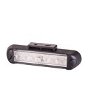 Luz de advertência LED diurna/noturna LDO 2780 12/24V XA2, modo flash R10 EMC âmbar
