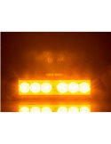 Luz de advertencia LED LDO 2780 12/24V dia/noche XA2, modo F-flash R10 EMC Ámbar