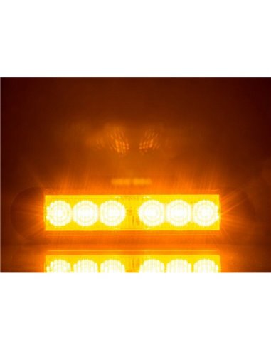 Luz de advertencia LED LDO 2780 12/24V dia/noche XA2, modo F-flash R10 EMC Ámbar