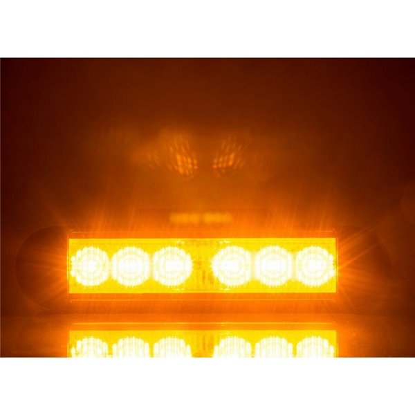 Luz de advertência LED diurna/noturna LDO 2780 12/24V XA2, modo flash R10 EMC âmbar