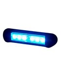 Luz LED de advertencia LDO 2781 12/24V dia/noche XB2, modo F-flash R10 EMC Azul