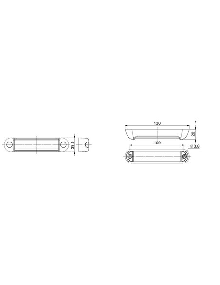 Luz LED de advertencia LDO 2781 12/24V dia/noche XB2, modo F-flash R10 EMC Azul
