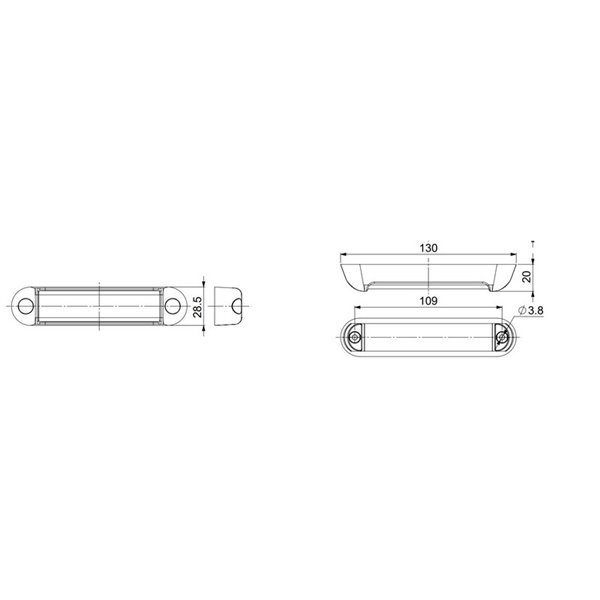 Luz LED de advertencia LDO 2781 12/24V dia/noche XB2, modo F-flash R10 EMC Azul