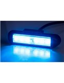 Luz LED de advertencia LDO 2781 12/24V dia/noche XB2, modo F-flash R10 EMC Azul