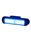 Luz LED de advertencia LDO 2781 12/24V dia/noche XB2, modo F-flash R10 EMC Azul