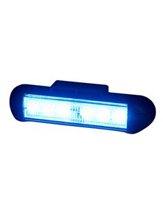Luz LED de advertencia LDO 2781 12/24V dia/noche XB2, modo F-flash R10 EMC Azul 2
