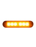 Luz de advertencia LED LDO 2782 12/24V XA2, modo F-flash y dia/noche R10 EMC Ámbar