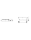 Luz de advertencia LED LDO 2782 12/24V XA2, modo F-flash y dia/noche R10 EMC Ámbar