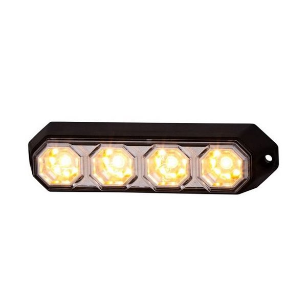 Luz de advertencia LED LDO 2258 12/24V modo F-flash XA1 R10 EMC Ámbar