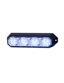 LDO 2258 12/24V LED Luz de Advertência Modo Flash XB1 R10 EMC Azul