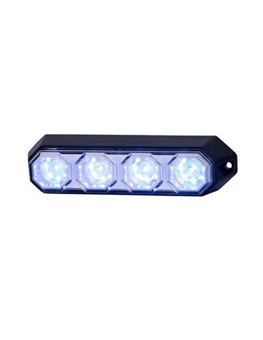 Luz de advertencia LED LDO 2258 12/24V modo F-flash XB1 R10 EMC Azul