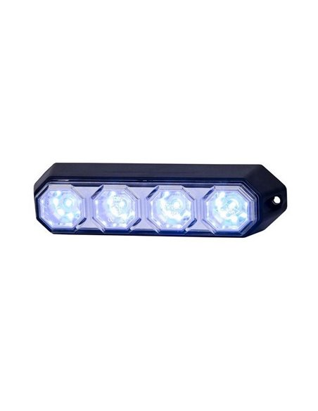 LDO 2258 12/24V LED Luz de Advertência Modo Flash XB1 R10 EMC Azul