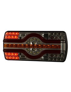 LZD 2540 Lanterna traseira combinada de 6 funções, mãos-livres, luz de placa lateral, R4-R6-R7-R23-R38 12/24V IP68 2