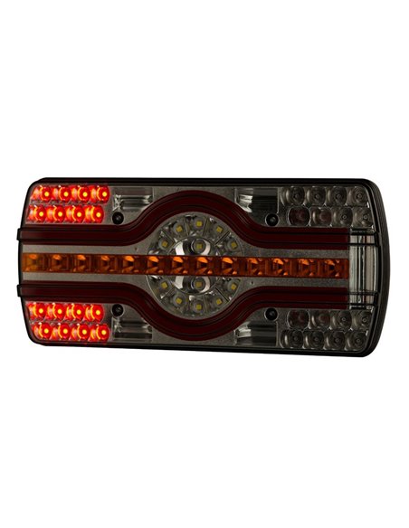 Piloto trasero combinado LZD 2540 6 funciones, sin mano, luz matrícula lateral, R4-R6-R7-R23-R38 12/24V IP68