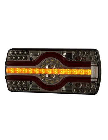 Piloto trasero combinado LZD 2540 6 funciones, sin mano, luz matrícula lateral, R4-R6-R7-R23-R38 12/24V IP68