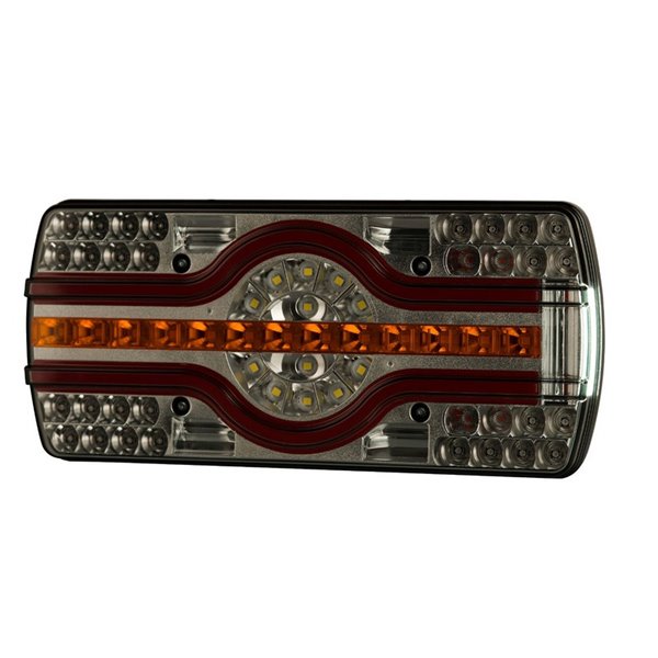 LZD 2540 Lanterna traseira combinada de 6 funções, mãos-livres, luz de placa lateral, R4-R6-R7-R23-R38 12/24V IP68