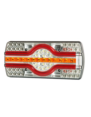 Piloto trasero combinado LZD 2540 6 funciones, sin mano, luz matrícula lateral, R4-R6-R7-R23-R38 12/24V IP68