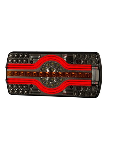 LZD 2540 Lanterna traseira combinada de 6 funções, mãos-livres, luz de placa lateral, R4-R6-R7-R23-R38 12/24V IP68