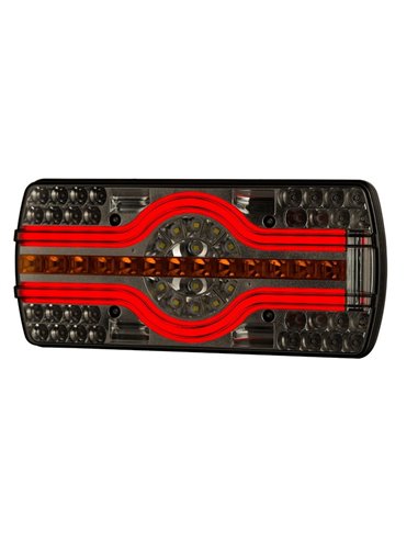 Piloto trasero combinado LZD 2540 6 funciones, sin mano, luz matrícula lateral, R4-R6-R7-R23-R38 12/24V IP68