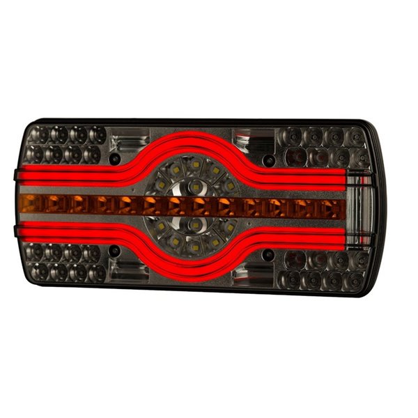 Piloto trasero combinado LZD 2540 6 funciones, sin mano, luz matrícula lateral, R4-R6-R7-R23-R38 12/24V IP68