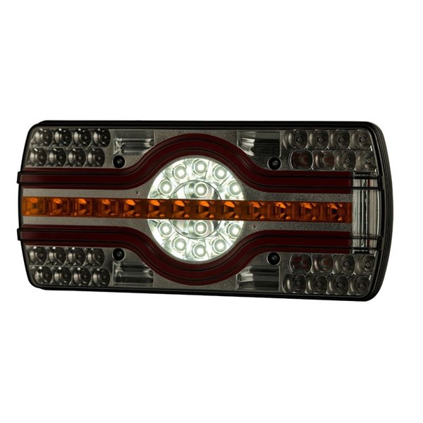 Piloto trasero combinado LZD 2540 6 funciones, sin mano, luz matrícula lateral, R4-R6-R7-R23-R38 12/24V IP68