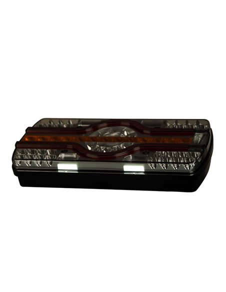 Feu arrière 6 fonctions LZD 2541-2542, éclairage de plaque d'immatriculation inférieur R4-R6-R7-R23-R38 12/24 V IP68