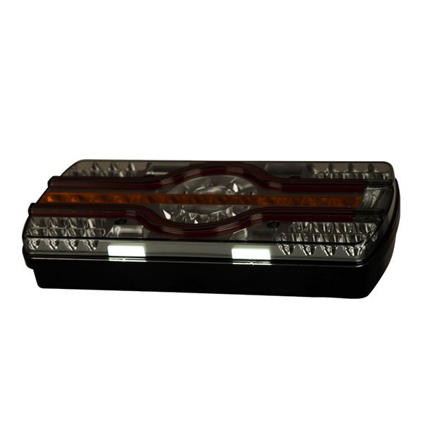 LZD 2541-2542 Lanterna traseira de 6 funções, luz inferior da placa de matrícula R4-R6-R7-R23-R38 12/24V IP68