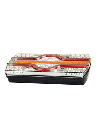 Piloto trasero LZD 2541-2542 6 funciones, luz matrícula inferior R4-R6-R7-R23-R38 12/24V IP68