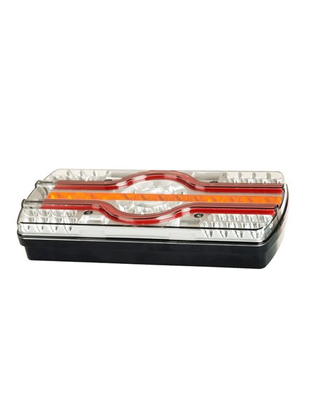 Piloto trasero LZD 2541-2542 6 funciones, luz matrícula inferior R4-R6-R7-R23-R38 12/24V IP68